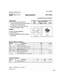 DataSheet IRF7460 pdf