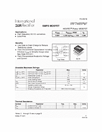 DataSheet IRF7465 pdf