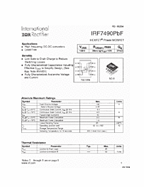 DataSheet IRF7490 pdf