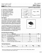 DataSheet IRF7504 pdf