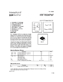 DataSheet IRF7604 pdf