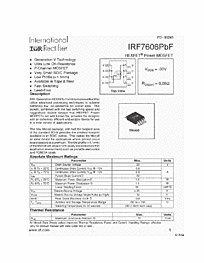 DataSheet IRF7606 pdf