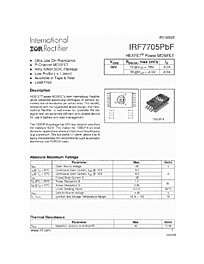 DataSheet IRF7705 pdf