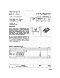 DataSheet IRF7705GPBF pdf