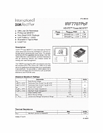 DataSheet IRF7707 pdf