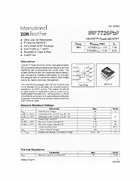 DataSheet IRF7726 pdf