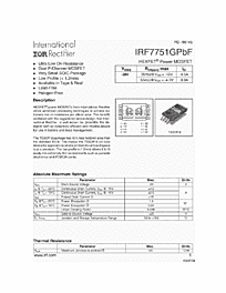 DataSheet IRF7751GPBF pdf