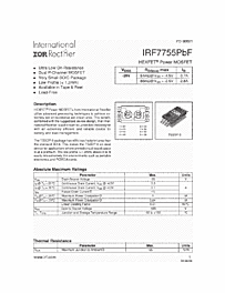 DataSheet IRF7755 pdf