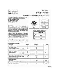 DataSheet IRF7811W pdf