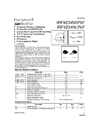 DataSheet IRF9Z34NL pdf