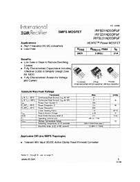 DataSheet IRFSL31N20D pdf