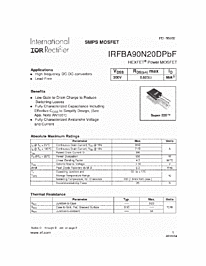 DataSheet IRFBA90N20D pdf