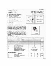 DataSheet IRFP064V pdf