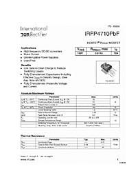 DataSheet IRFP4710 pdf