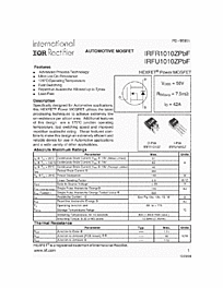 DataSheet IRFU1010Z pdf