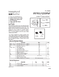 DataSheet IRFU1205 pdf