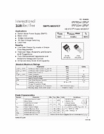 DataSheet IRFU3412 pdf