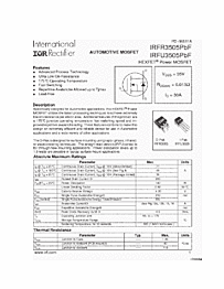 DataSheet IRFR3505 pdf