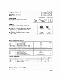 DataSheet IRFU3518 pdf