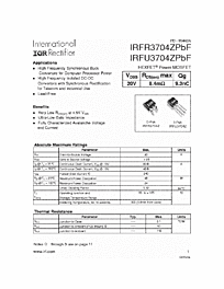 DataSheet IRFU3704Z pdf