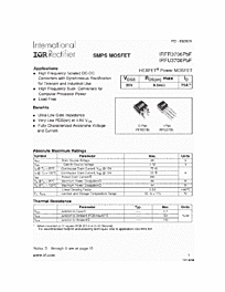 DataSheet IRFR3706 pdf