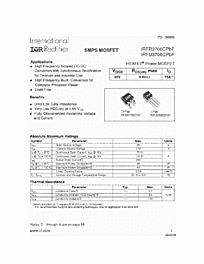 DataSheet IRFR3706CPBF pdf