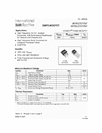 DataSheet IRFU3707 pdf