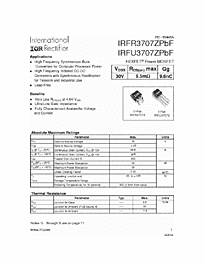 DataSheet IRFU3707Z pdf