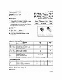 DataSheet IRFU3709ZCPBF pdf