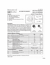 DataSheet IRFU4105Z pdf