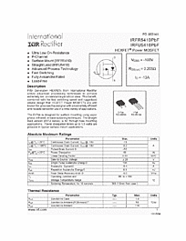 DataSheet IRFU5410 pdf