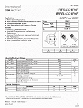 DataSheet IRFS4321PBF pdf