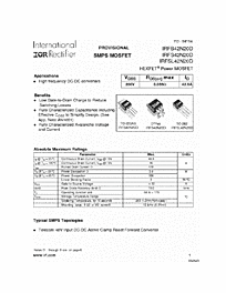 DataSheet IRFSL42N20D pdf