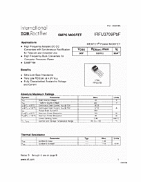 DataSheet IRFU3709 pdf