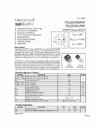 DataSheet IRL2203NL pdf