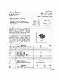 DataSheet IRL3402S pdf