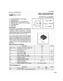 DataSheet IRL3502S pdf