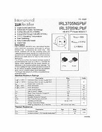 DataSheet IRL3705NS pdf