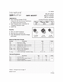 DataSheet IRL3714S pdf