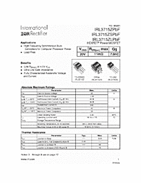 DataSheet IRL3715Z pdf