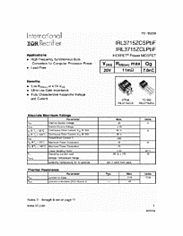 DataSheet IRL3715ZCS pdf