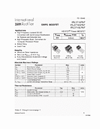 DataSheet IRL3716L pdf