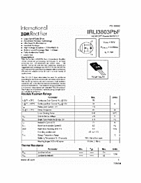 DataSheet IRLI3803 pdf