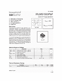 DataSheet IRLMS1503 pdf