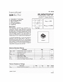 DataSheet IRLMS6702 pdf