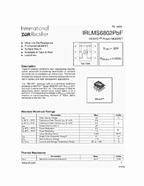 DataSheet IRLMS6802 pdf