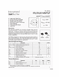 DataSheet IRLR014N pdf