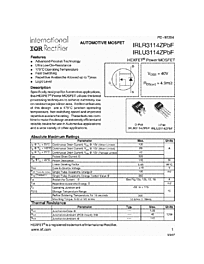 DataSheet IRLU3114ZPBF pdf