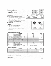 DataSheet IRLR3714Z pdf