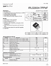 DataSheet IRLS3034-7PPbF pdf